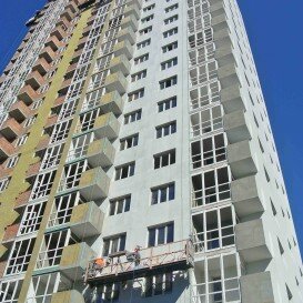 Динамика строительства жилого комплекса "Вышиванка" по состоянию на 08.08.2017 г.