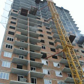 Динамика строительства жилого комплекса "Вышиванка" по состоянию на 14.02.2017 г.